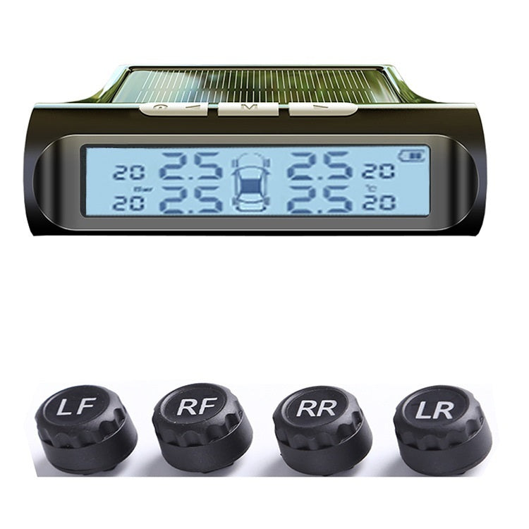 Solar Wireless Tire Pressure Monitor TPMS Tire Pressure Monitoring System