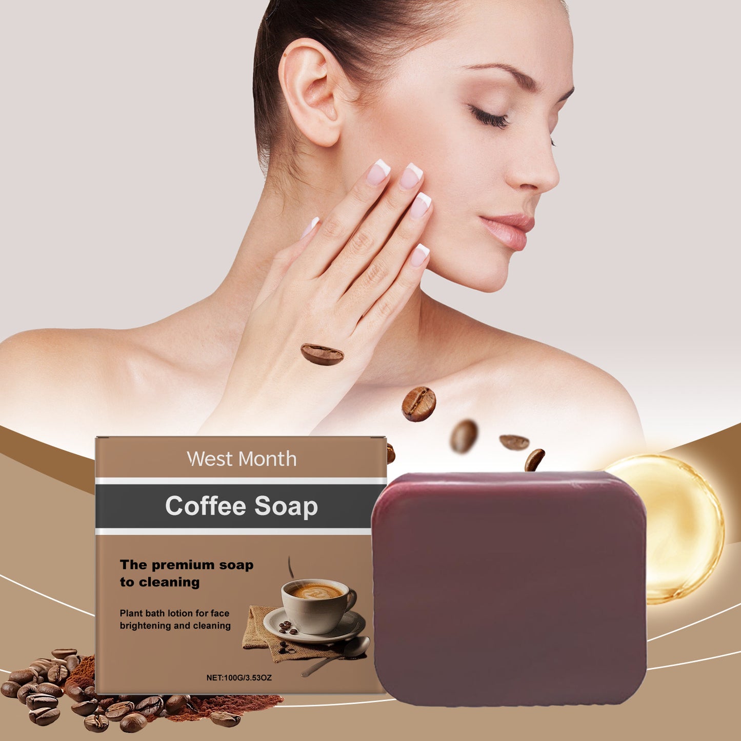 Coffee Facial Soap Coffee Essence Gentle And Clean